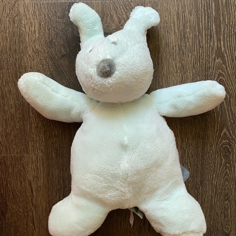 Nattou bunny mint green Plush Rabbit Lapin Comforter Baby soft toy